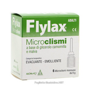 flylax microclisma adulti 6x9g bugiardino cod: 930213424 