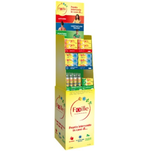 Foille Expo Terra 18 Foille Scottature + 6 Foille Insetti + 6 Foille Sole Spray + 18 Foille Insetti Repellente Extra Forte + 6 Foille Insetti Repellente Active