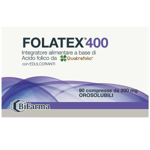 folatex 400 90cpr bugiardino cod: 986845523 