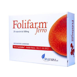 folifarm ferro integratore 20 capsule 500 mg bugiardino cod: 932655400 