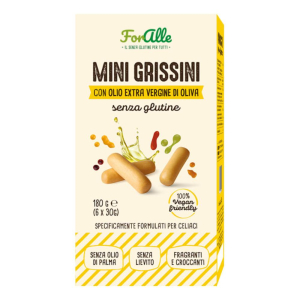 Compra Online foralle mini grissini con olio extra vergine di oliva 6 bustine x 30 g e Trova l'offerta più bassa