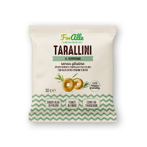 Foralle tarallini al rosmarino senza glutine 30 grammi