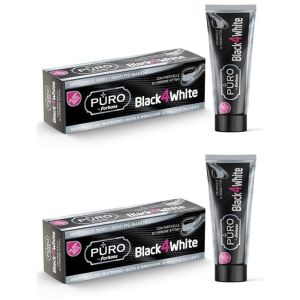 Compra Online forhans black4white dentifricio gel puro 2x75 ml dentale e Trova l'offerta più bassa