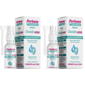 Compra Online forhans clexidin 0,30% spray 2x50 ml e Trova l'offerta più bassa