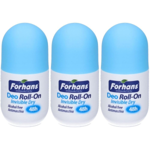 Compra Online forhans cosmetic roll-on invisible dry 50 ml 3x50 ml collutorio e Trova l'offerta più bassa