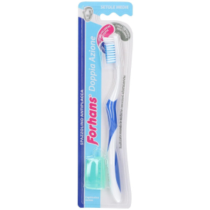 Compra Online forhans spazzolino doppia azione setole medie 1 pz da denti e Trova l'offerta più bassa