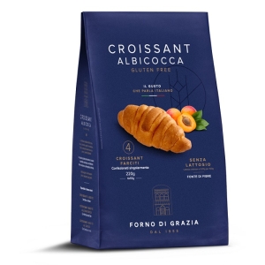 Compra Online Forno di grazia croissant albicocca 4 pezzi 55g senza glutine e Trova l'offerta più bassa