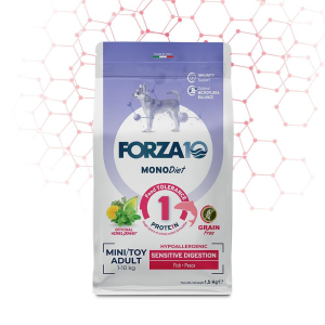 Compra Online forza 10 cane mono diet adult mini toy sensitive digestion pesce 1,5 k e Trova l'offerta più bassa