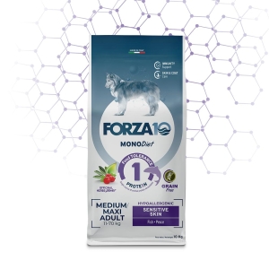 Compra Online Forza 10 mono diet adult medium maxi sensitive skin pesce - alimento completo per cani adulti 10 kg e Trova l'offerta più bassa