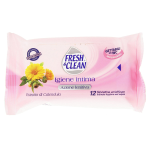 Compra Online fresh & clean intimo extra delicato ph 5.0 salviettine calendula e malva 12 pezzi e Trova l'offerta più bassa