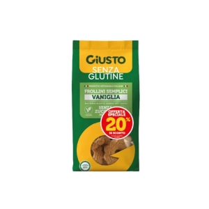 Compra Online Frollini semplici vaniglia senza glutine senza zuccheri aggiunti 200 g giusto senza glutine e Trova l'offerta più bassa