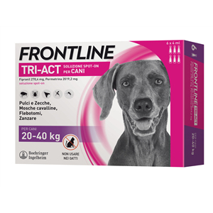 frontline tri-act spot-on 6 pipette 4 ml bugiardino cod: 104672124 
