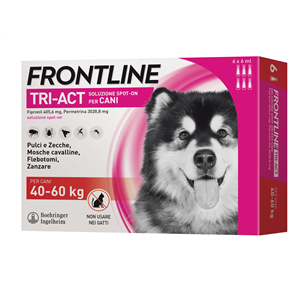 frontline tri-act spot-on 6 pipette 6 ml bugiardino cod: 104672151 