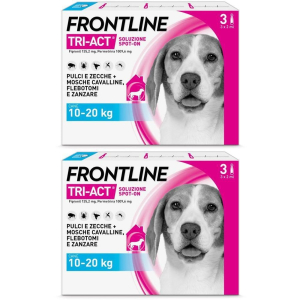 Compra Online frontline tri-act x3 pipette, antiparassitario per cani (10-20kg) cont e Trova l'offerta più bassa