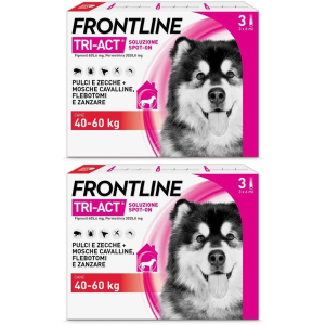 Compra Online frontline tri-act x3 pipette, antiparassitario per cani (40-60kg) cont e Trova l'offerta più bassa