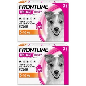 Compra Online frontline tri-act x3 pipette, antiparassitario per cani (5-10kg) contr e Trova l'offerta più bassa