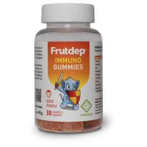 Compra Online Frutdep immuno gummies 30 caramelle gommose gusto fragola senza glutine con edulcorante e Trova l'offerta più bassa