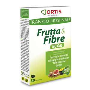 frutta e fibre no gas 30 compresse bugiardino cod: 970994644 