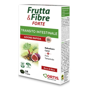 frutta & fibre forte 24 compresse transito bugiardino cod: 976204014 