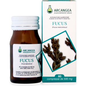 arcangea fucus 60 capsule 500 mg bugiardino cod: 904907856 