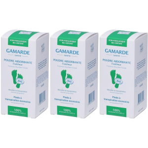 Acquista Online gamarde polvere assorbente rinfrescante per piedi 3x35 g e Cerca il miglior prezzo