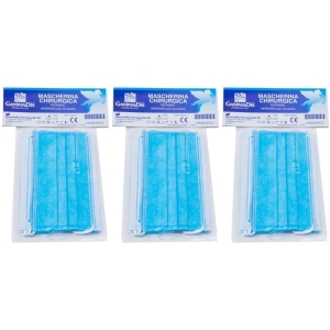 Acquista Online Gammadis mascherina chirurgica en14683 colore blu 3 pezzi 3x3 st e Cerca il miglior prezzo