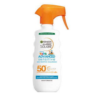 Garnier ambre solaire advance sensitive spray protettivo bambini 300ml spf50+ 577n