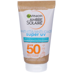 Acquista Online garnier ambre solaire anti-age super uv crema protettiva viso spf50+ 5 e Cerca il miglior prezzo