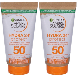 Acquista Online garnier ambre solaire hydra 24 spf50 lotion set da 2 2x50 ml crema sol e Cerca il miglior prezzo