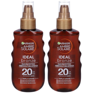 Acquista Online garnier ambre solaire ideal bronze spray spf 20+ 2x178,1 ml e Cerca il miglior prezzo