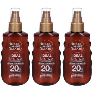 Acquista Online garnier ambre solaire ideal bronze spray spf 20+ 3x178,1 ml e Cerca il miglior prezzo