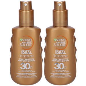 Acquista Online garnier ambre solaire ideal bronze spray spf 30+ 2x177,34 ml e Cerca il miglior prezzo