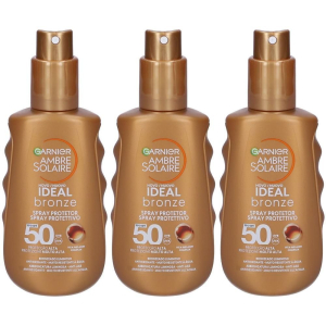 Acquista Online garnier ambre solaire ideal bronze spray spf 50+ 3x177,34 ml e Cerca il miglior prezzo