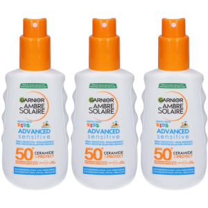 Acquista Online garnier ambre solaire kids advanced sensitive spray spf 50+ 150ml 3x17 e Cerca il miglior prezzo