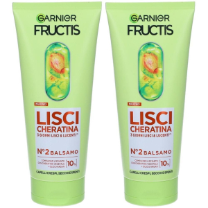 Acquista Online garnier fructis keratin sleek balsamo 2x200 ml e Cerca il miglior prezzo