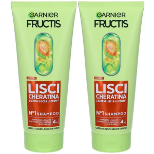 Acquista Online garnier fructis keratin sleek shampoo 2x200 ml e Cerca il miglior prezzo