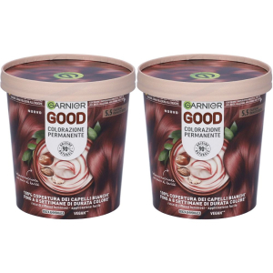Acquista Online garnier good colorazione permanente 5.5 castano ramato ibisco set da 2 e Cerca il miglior prezzo