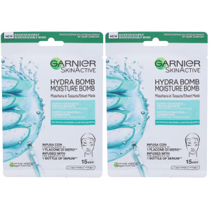 Acquista Online garnier maschera in tessuto skin active hydra bomb, con acido ialuroni e Cerca il miglior prezzo