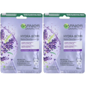 Acquista Online garnier maschera in tessuto skin active hydra bomb lavanda, formula su e Cerca il miglior prezzo