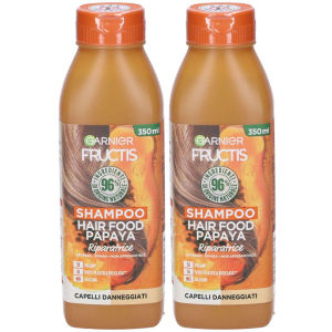 Acquista Online garnier shampoo fructis hair food papaya riparatrice set da 2 2x350 ml e Cerca il miglior prezzo