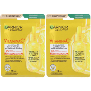 Acquista Online garnier skinactive maschera in tessuto vitamina c set da 2 2x1 pz masc e Cerca il miglior prezzo