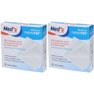 Acquista Online garza compressa meds tessuto non 10x10cm 100 pezzi set da 2 pz e Cerca il miglior prezzo