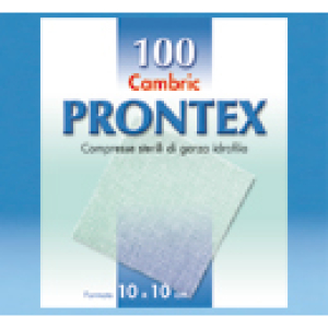 garza prontex 10x10cm 100 pezzi bugiardino cod: 908801501 
