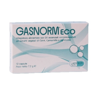 gasnorm eco 12 capsule laerbium pharma bugiardino cod: 934704154 