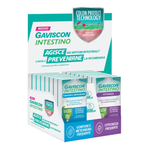 Gaviscon intestino expo banco - espositore da banco prodotti gaviscon intestino