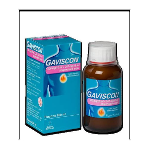 gaviscon 500 + 267 mg/10 ml reckitt bugiardino cod: 024352039 