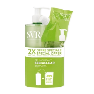 Acquista Online Gel detergente svr sebiaclear moussant + refill viso corpo e Cerca il miglior prezzo