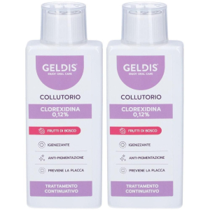 Acquista Online geldis clorexidina 0,12% frutti di bosco 2x200 ml collutorio e Cerca il miglior prezzo