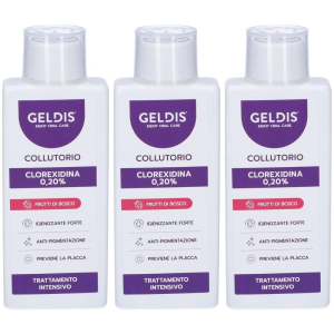 Acquista Online geldis clorexidina 0,20% frutti di bosco 3x200 ml collutorio e Cerca il miglior prezzo