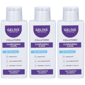 Acquista Online geldis clorexidina 0,20% menta 3x200 ml collutorio e Cerca il miglior prezzo